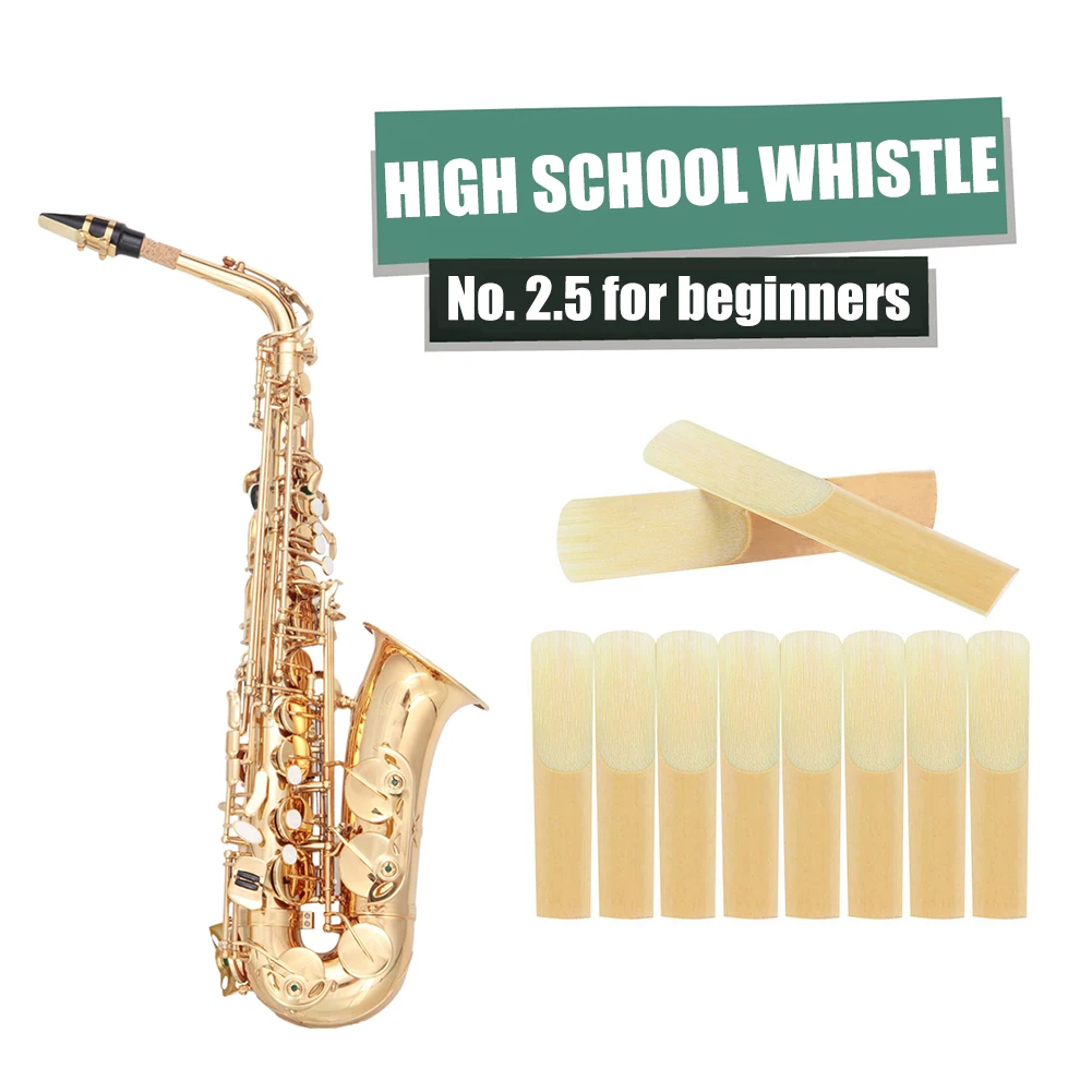 Alto Saxophone Reeds Lightweight Portable Music Strength 2.5 E-flat Sax Instrument Reed Elements for Beginners | Спорт и развлечения