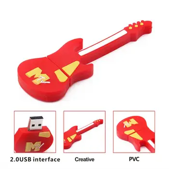 

512MB/1G/2G/4G/8G/16G/32G/64G Guitar Shaped USB Flash Pen Drive Memory U Disk
