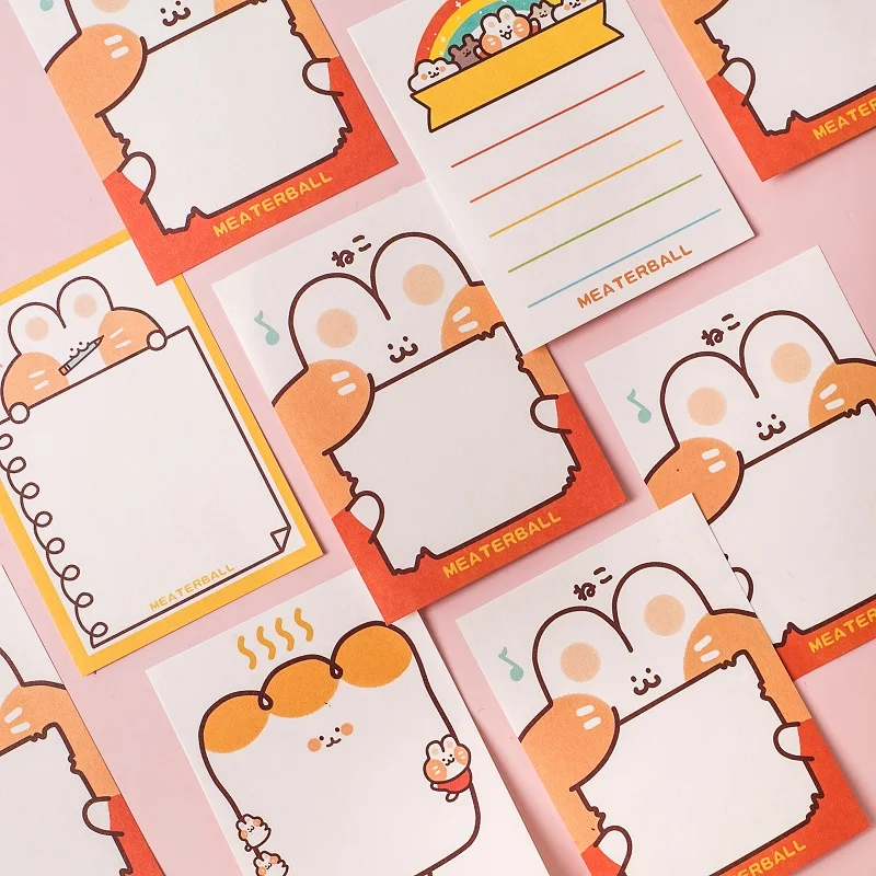 

Cartoon post-it notes colorful memo sheets cute notes sticky notebook note pad kawaii stickers memo pad school office supply new