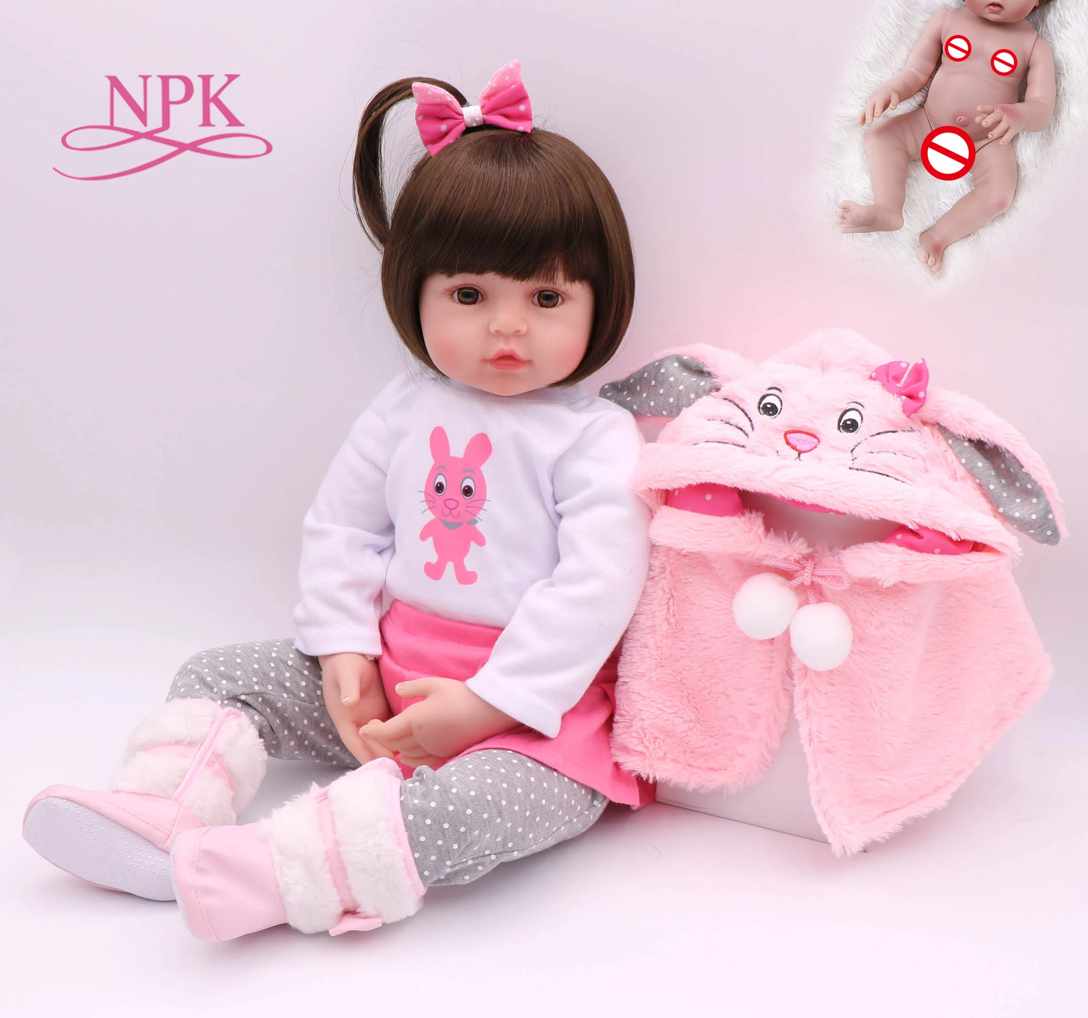 55cm Tamanho Real Original Npk Bebe Boneca Reborn Toddler Menina