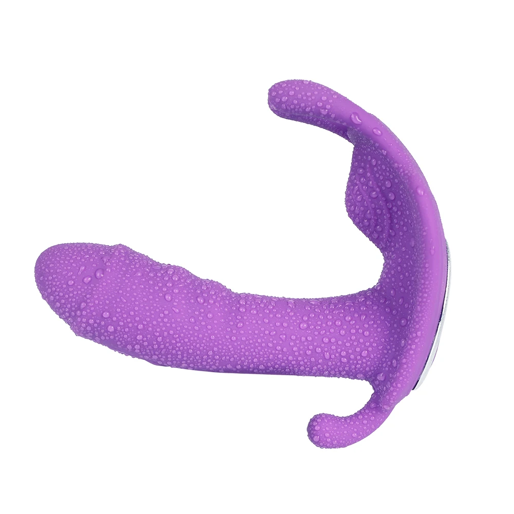 V Tragbare APP für Frauen Dildo G-punkt Klitoris Stimulator Drahtlose Fernbedienung Schmetterling V Höschen Strap-on Dildo_voghion.com