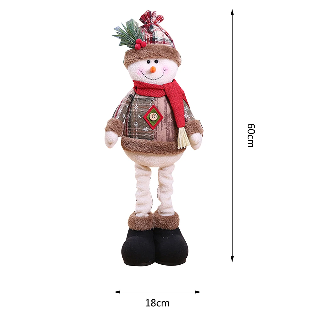 48 см Рождественский Снеговик Санта Клаус Олень стоячие куклы игрушки Рождественские украшения вечерние украшения для дома подарок