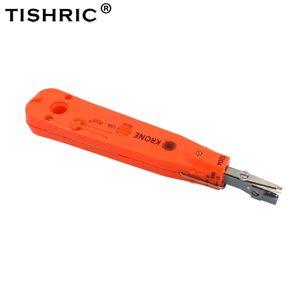 TISHRIC 기존 네트워크 도구 케이블 크림퍼 크로네 표준 유형 RJ45 크림퍼 RJ11 펀치 다운 LSA-Plus 와이어 케이블 네트워크 도구