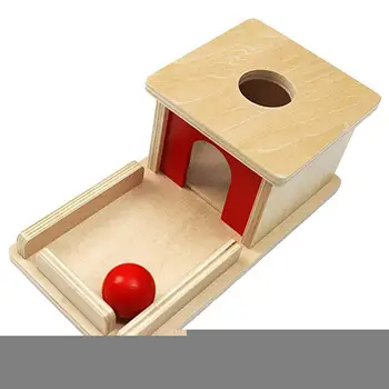 

Permanent Target Box Montessori Material Object Permanence Box With Tray Kids Early Educational Toy