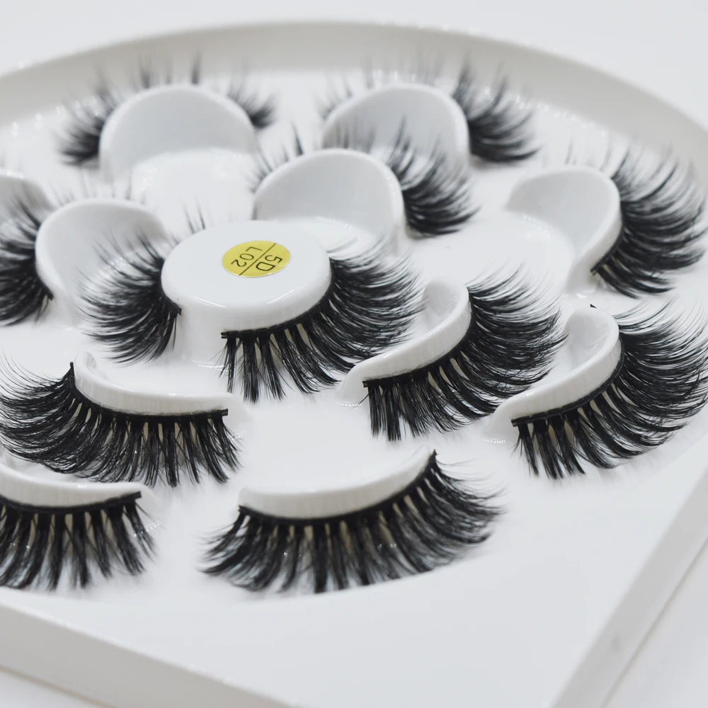 

7Pairs 6D Mink False Eyelashes Soft Long Natural Cross Thick Makeup Eye Lashes Curling False Eyelash Eye Accessories
