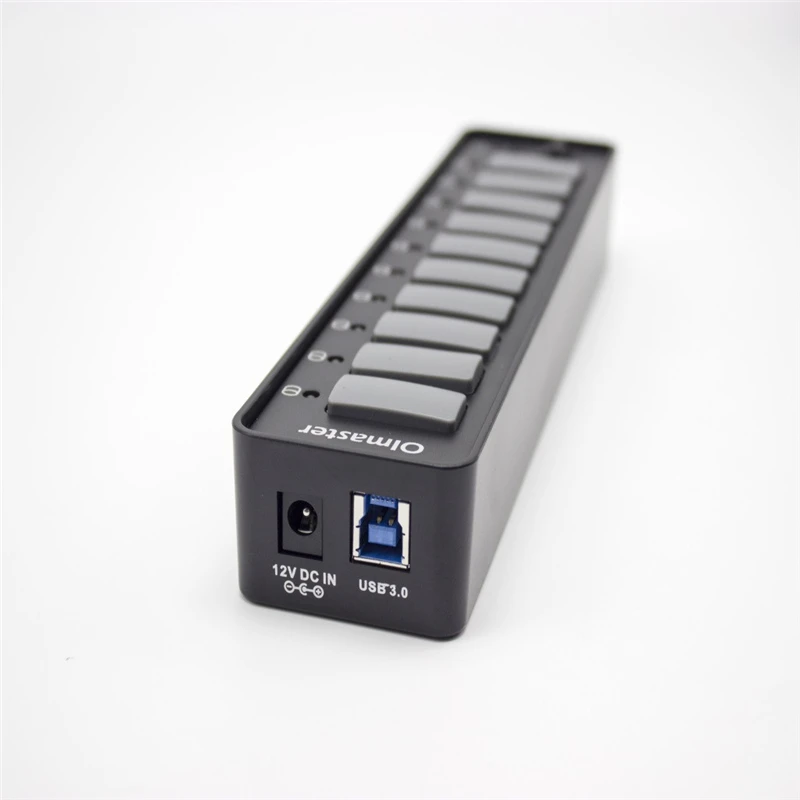 Новинка,, USB3.0 7 хаб порт с зарядкой и несколькими разделители USB для ноутбуков# E