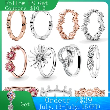 

CodeMonkey 100% 925 Sterling Silver Rings Wholesale Popular Flower Lucky Rings For Women Jewelry Making Dorpshipping R7220