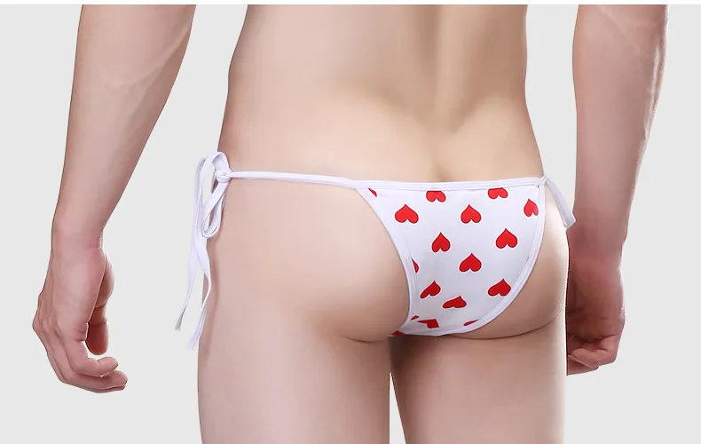 Мужские сексуальные трусы Briefs бандажные бикини стринги плавки хлопковые трусы с принтом мужские сексуальные пляжные трусы плюс размер