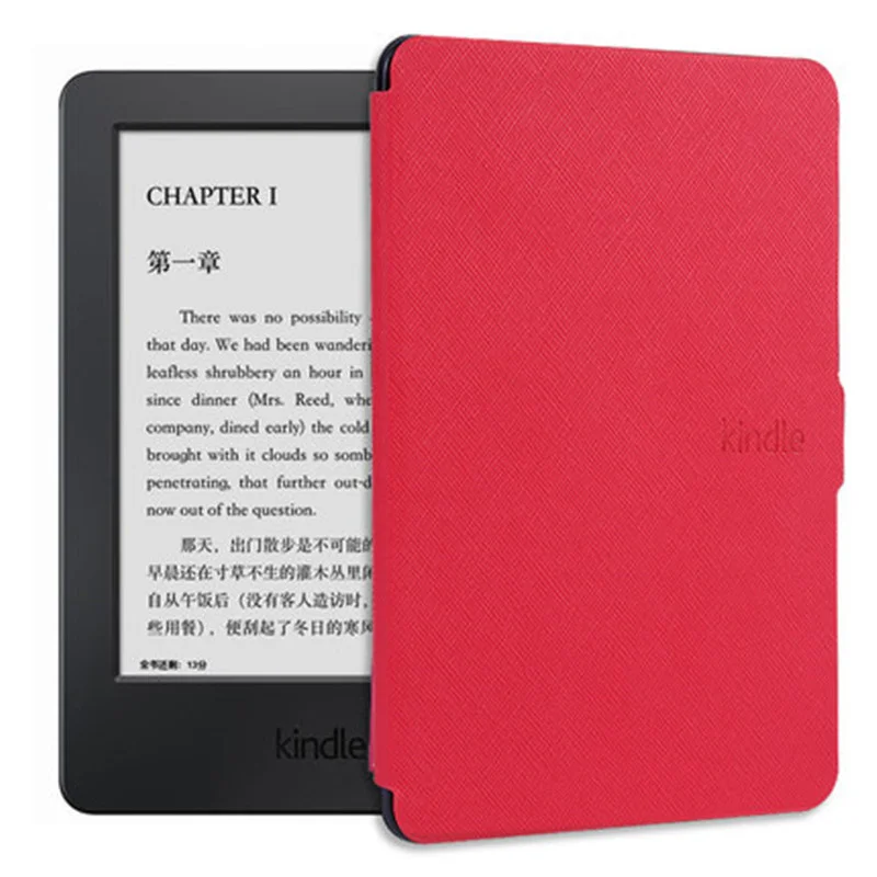 Магнитный смарт-чехол для Amazon Kindle 8th Gen модель 6' чехол для планшета чехол для электронной книги для Kindle 8th с автоматическим пробуждением/спящим режимом - Цвет: Red