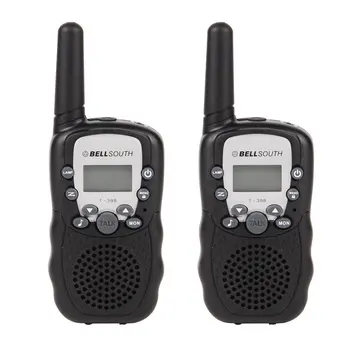 

2pcs T-388 Walkie Talkie Toys For Children 0.5W 22CH LCD Display Two Way Kids Radio intercom For Kids Brithday Xmas Gift