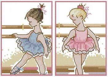 

Higher Cotton FREE Shipping High Quality cross stitch kit ballerina ballet dancing girl