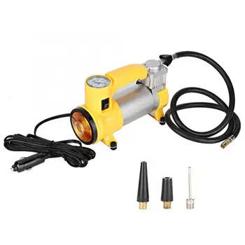 

Air Compressor Metal Portable Air Compressor Pump Digital Tire Inflator 12V DC Electric Gauge with LED Car Repair Tool