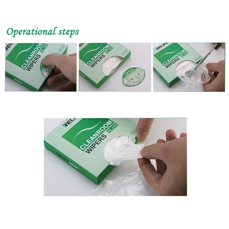 50Pcs/Bag High-quality Antistatic dust-free cloth Wiping cloth on mobile phone screen Cleaning main board Industrial wipes