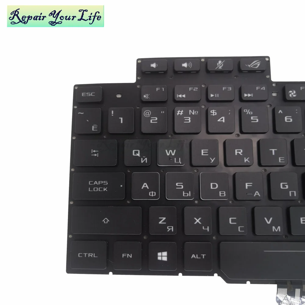Teclado Retroiluminado Rgb ru Teclado para Asus Rog Strix Gl703 Gl703gs Gl703gs Gl703gm Luz de Fundo em Cores da Rússia Novo V170 bm 1 - Imagem 3