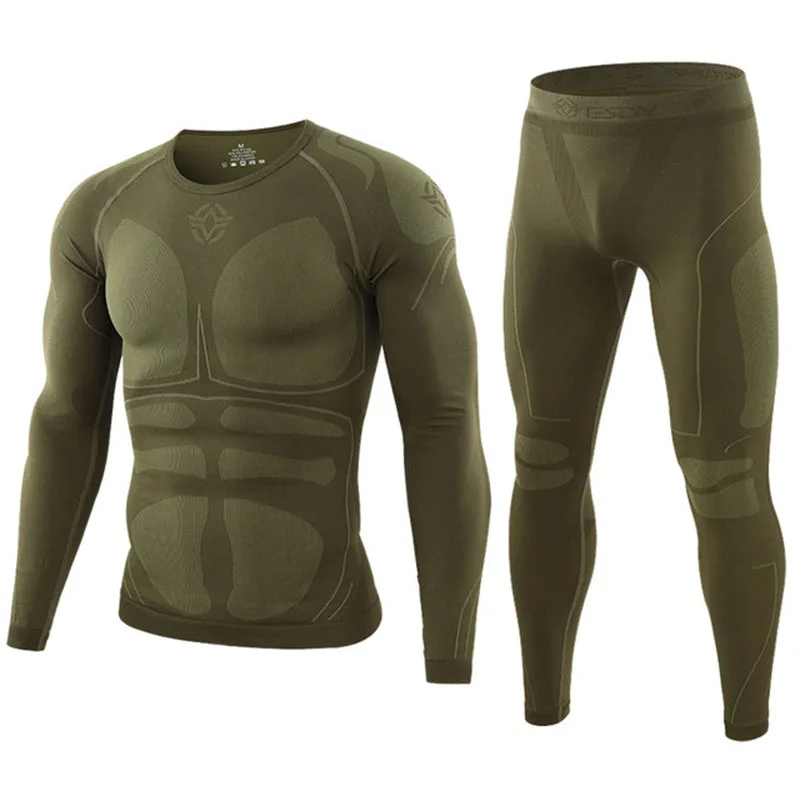 ESDY new outdoor sports Jersey function thermal underwear set quick-drying tight-fitting wicking training suit