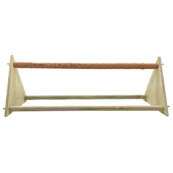 

2 Pack Wood Chicken Perch Stand Bird Swing Toys Trainning Perch for Hens Parrots 667A