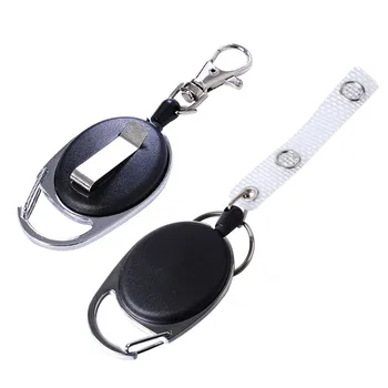 

Tactical Keychain Wire Rope Camping Telescopic Burglar Chain Key Holder Outdoor key Ring Return Retractable Tools c
