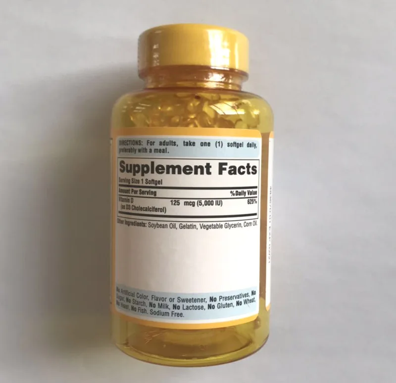 Sunvite Mega potency витамин D3 5000 IU 200 мягкие гели|Витамины и минералы| |