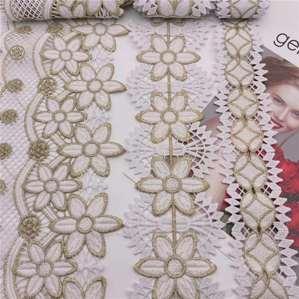 16colors in stock  Wholesale new Polyester Venise Lace suit african lace for wedding DIY crafted