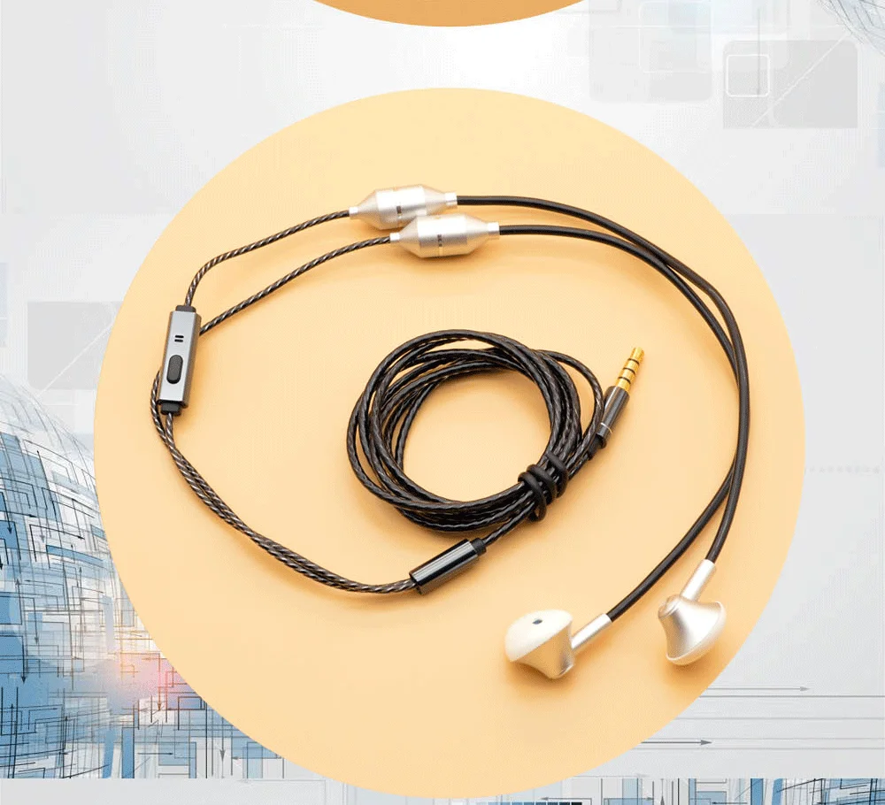 Здоровые противорадиационные наушники-вкладыши для iphone/samsung Air Tube technology стерео музыка металлическая гарнитура 3,5 мм для huawei xiaomi