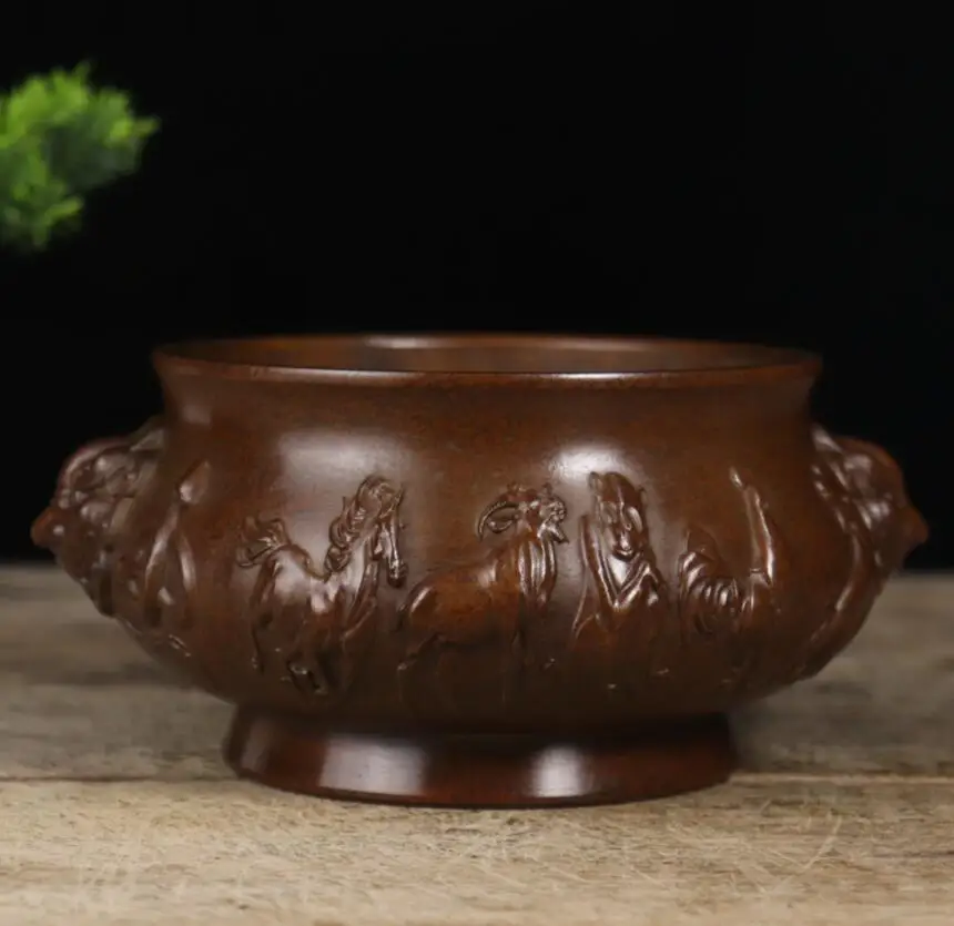 

Статуэтка для благовоний Archaize seiko, латунь, двойная голова льва, двенадцать знаков зодиака