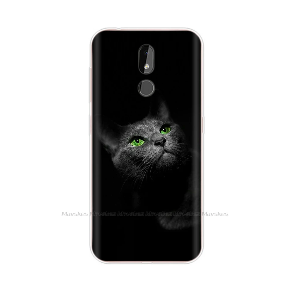 Cartoon Floral Cat Soft Silicone Phone Case - Fun & Durable Back Cover