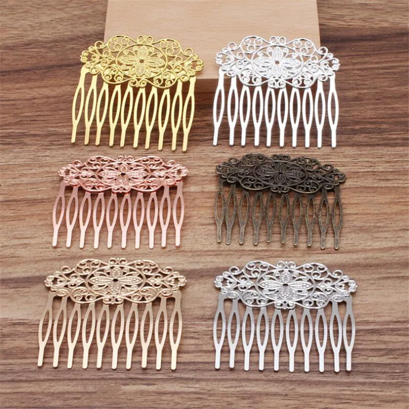 Заколка-расческа для волос женская винтажная с цветами в стиле ретро | Украшения