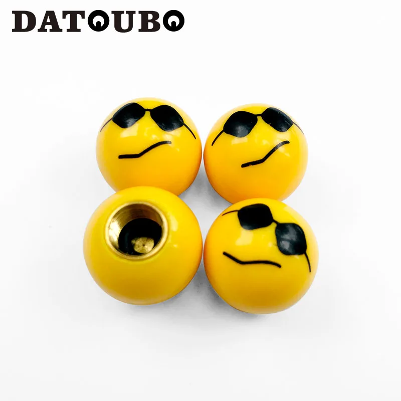 DATOUBO, 4 шт., красный, синий, розовый, новинка, Смайл, колпачки для автомобильных шин, 76 шаровых колпачки против пыли, для велосипеда, мотоцикла, розничная