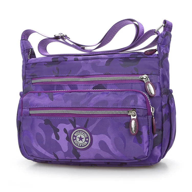 Осенняя новая стильная камуфляжная сумка на плечо, водонепроницаемая ткань Оксфорд, большая сумка, повседневная женская сумка через плечо, дорожная сумка, дешевая сумка для подгузников