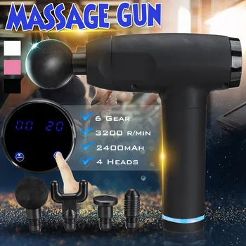 

LCD Display Massage Guns Deep Muscle Massager Muscle Pain Body Massage Exercising Relaxation Slimming Shaping Pain Relief