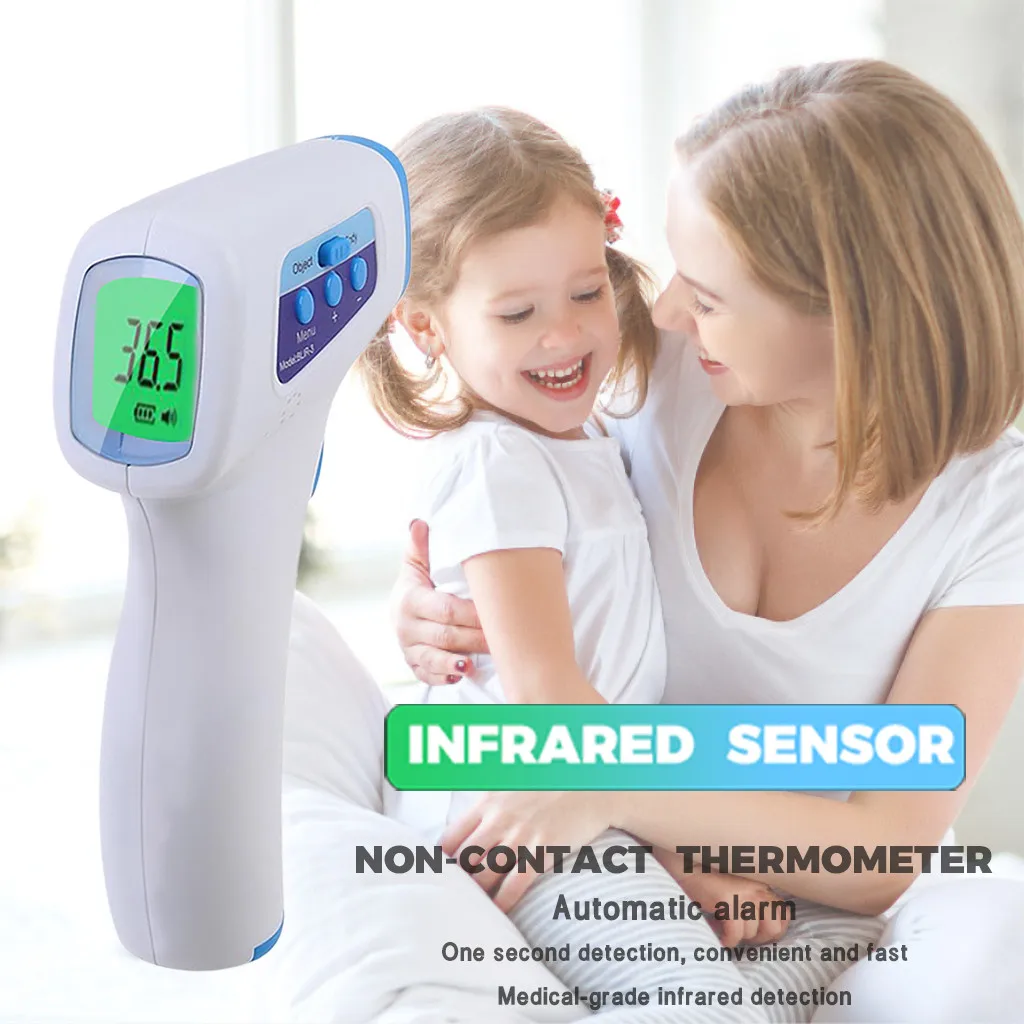 

In Stock Digital Thermometer Infrared Baby Adult Forehead Non-contact Infrared Thermometer LCD Backlight Termometro Infravermelh