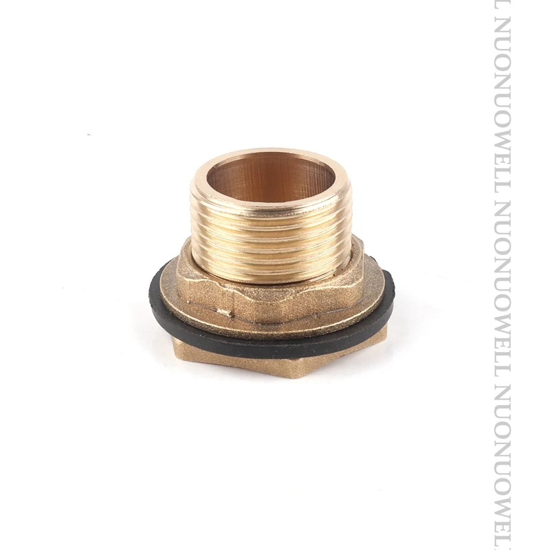 1pcs Copper Water Tank Connector 3/4" 1" Male Brass Pipe Single Loose Key Swivel Fittings Nut Jointer Fish Tank Copper Adapter