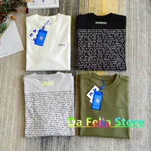 T-SHIRT à manches courtes 1:1 pour homme et femme, avec LOGO adererrare, Design de lettres, adererring, 2021SS