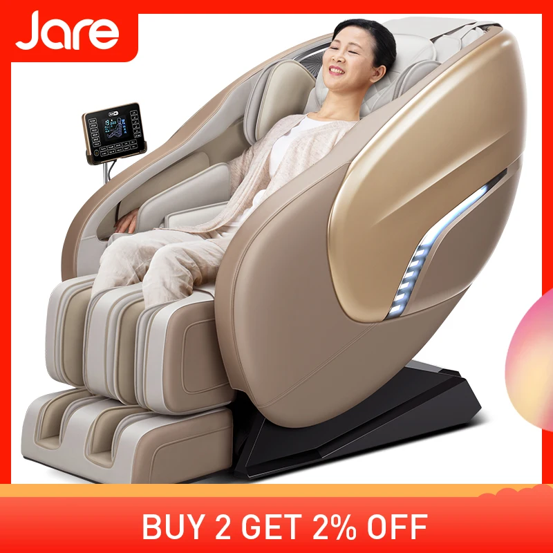 Jare X8 Display Lcd Remote Control Luxury 4D Foot Spa Factory Price Kneading Shiatsu Blue-Tooth Full Body Massage Chair | Красота и