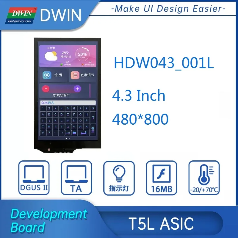 DWIN 4 3 дюймовый IPS TFT ЖК-дисплей емкостный сенсорный экран для Raspberry Pi Windows HDMI