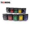 on off  KCD4 waterproof and oil proof switch four feet 2 file red green with lights six foot rocker power switch LED 12V 220V ► Photo 1/6