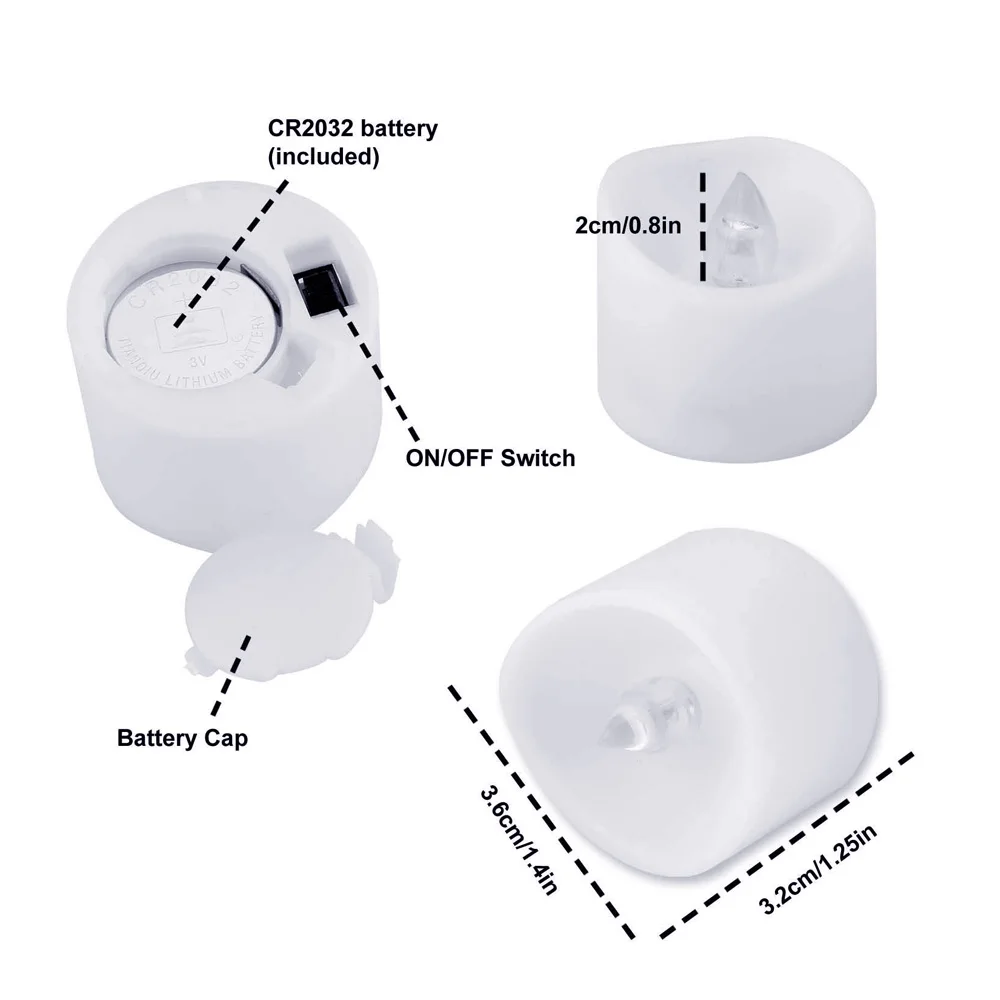Светодиодный беспламенный с батареей свечи светильник светодиодный чай светильник s свечи лампа бездымного дома мерцающий Романтический День рождения