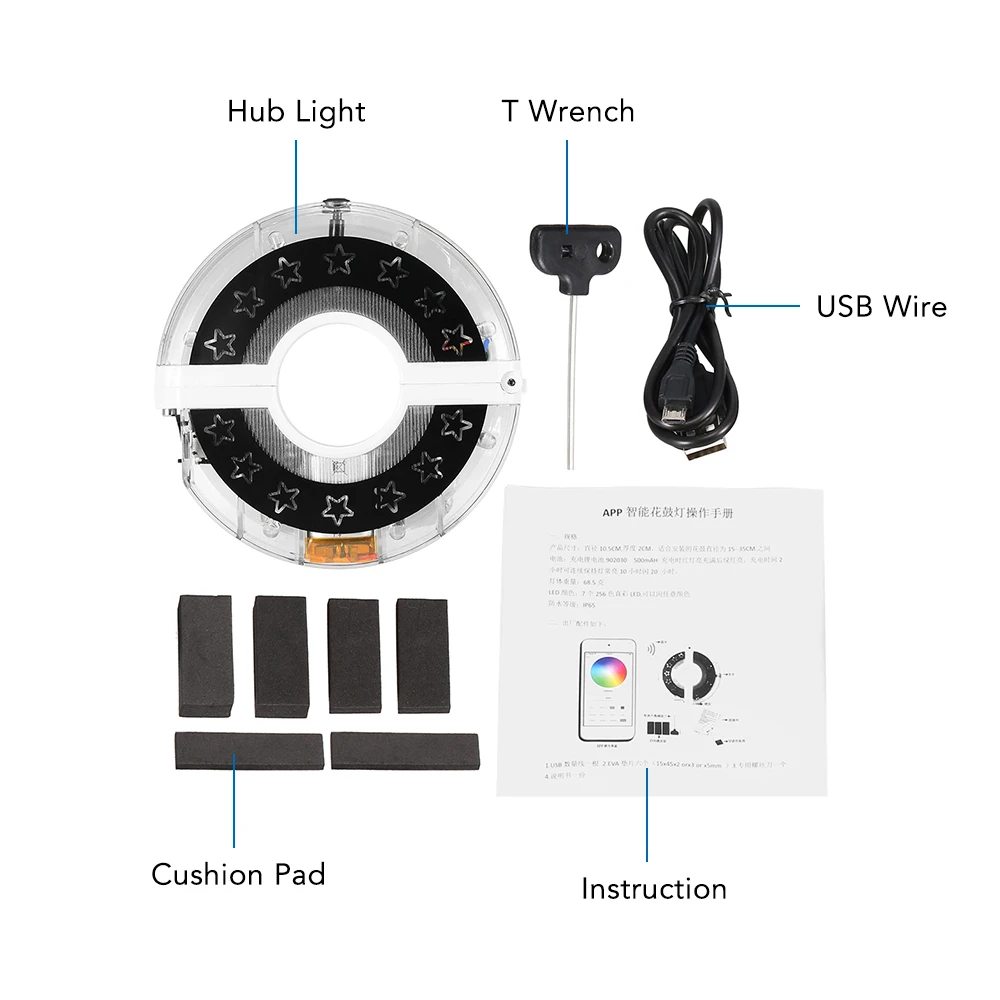 

Bicycle Wheel Light Bike Front/Tail Hub Light Colorful Led Spoke Warning Lamp Cycling Decoration Night Riding Bike Accessories