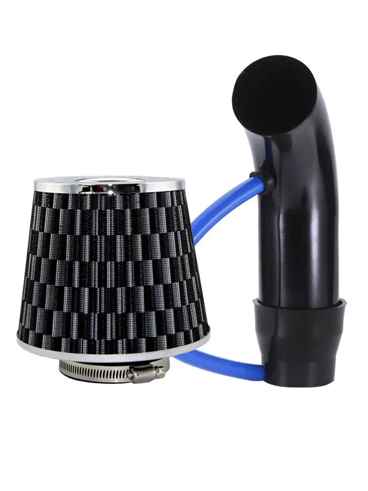 Car Cold Air Intake Kit Modified Aluminum Tube Kit Universal 76MM/3IN Mushroom Head Hose System