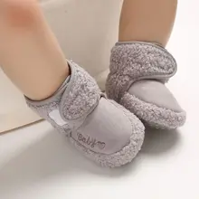 Bebê inverno quente primeiros caminhantes de algodão sapatos de bebê bonito infantil do bebê meninos meninas sapatos sola macia sapatos interiores para 0 18m