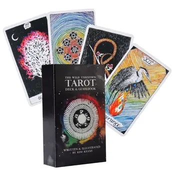

A The Wild Unknown Tarot 78 Cards Deck Full English Tarot Family Party Board Game