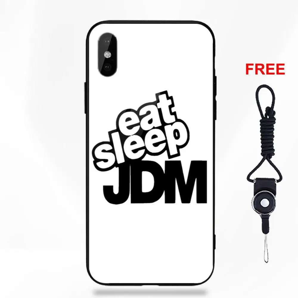 Eat Sleap дрейф JDM для Apple iPhone 5 5C 5S SE 6 6S 7 8 Plus X XS Max XR Силиконовый ТПУ оправа закаленное