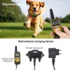 Collar de entrenamiento eléctrico para perros remoto impermeable recargable con pantalla LCD para todos los tamaños golpes vibración sonido 800m ► Foto 3/6