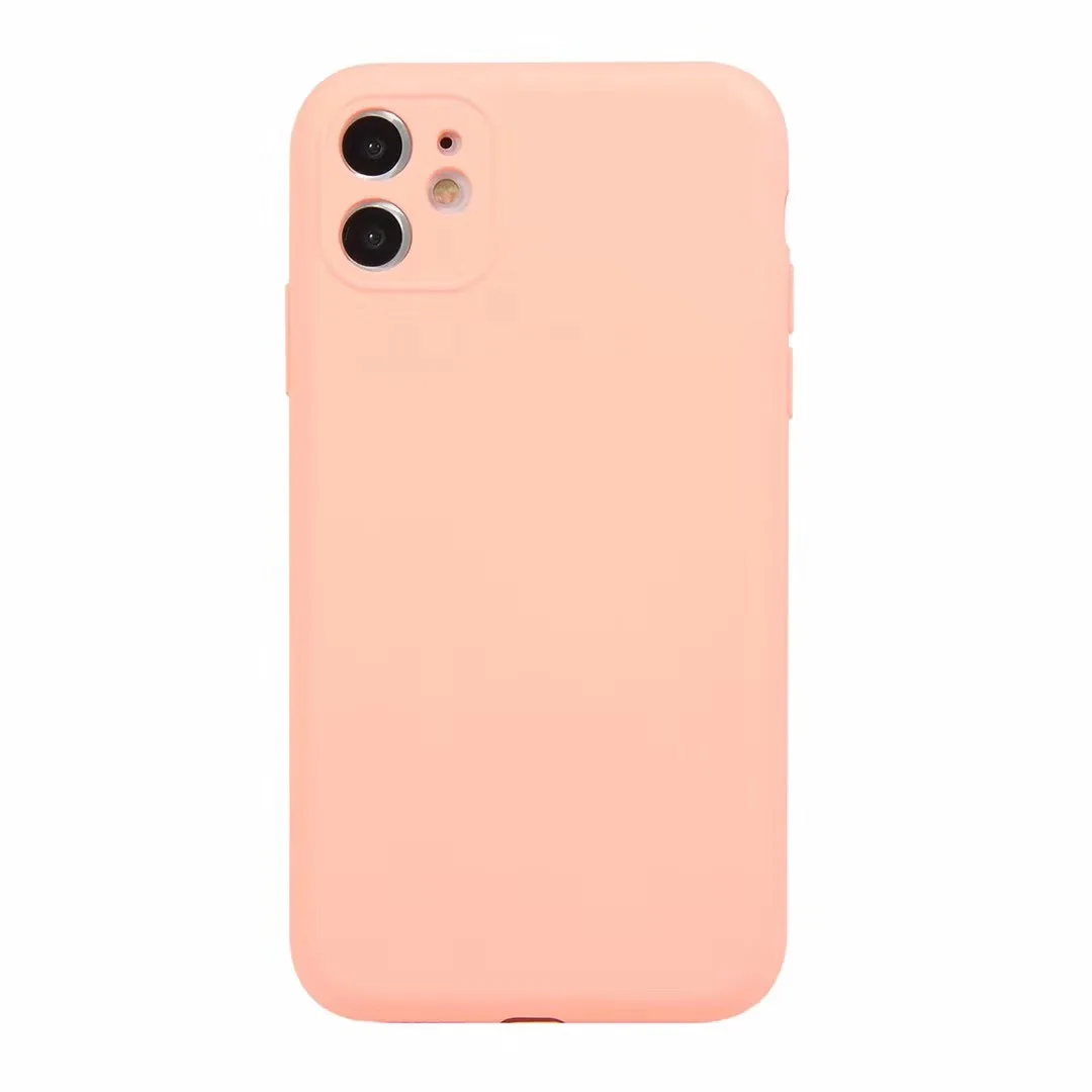 Роскошный мягкий жидкий силиконовый чехол для телефона для Apple iPhone 11 Pro Max 6 S 6s 7 8 Plus 6Plus 6s Plus 8 Plus X XS Max XR силиконовый чехол - Цвет: Pink