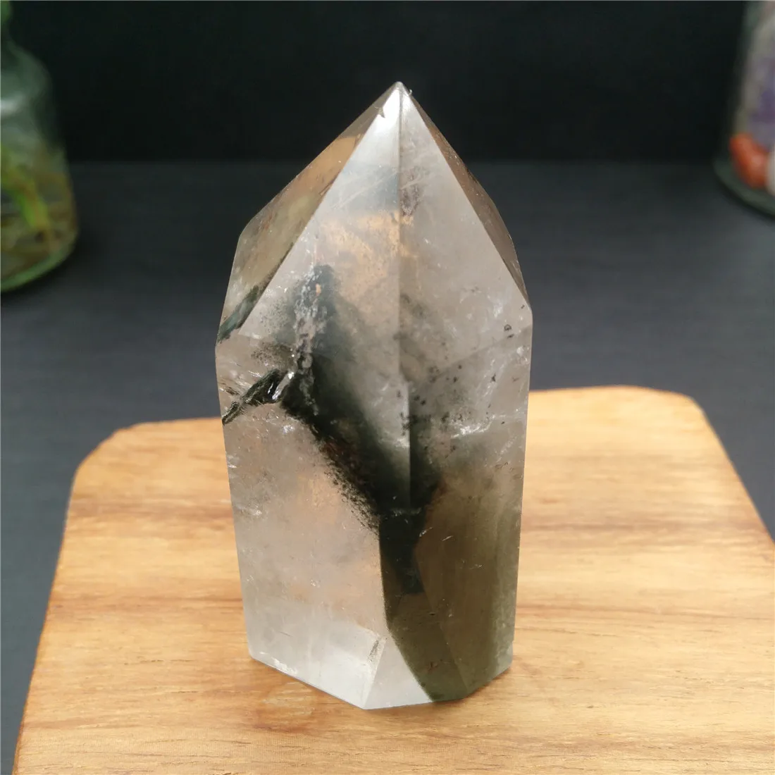 Natural Ghost Crystal Phantom Quartz Stone Island Stones Crystals Wicca Cristal Pierre Naturelle Cristaux Healing Decor | Дом и сад
