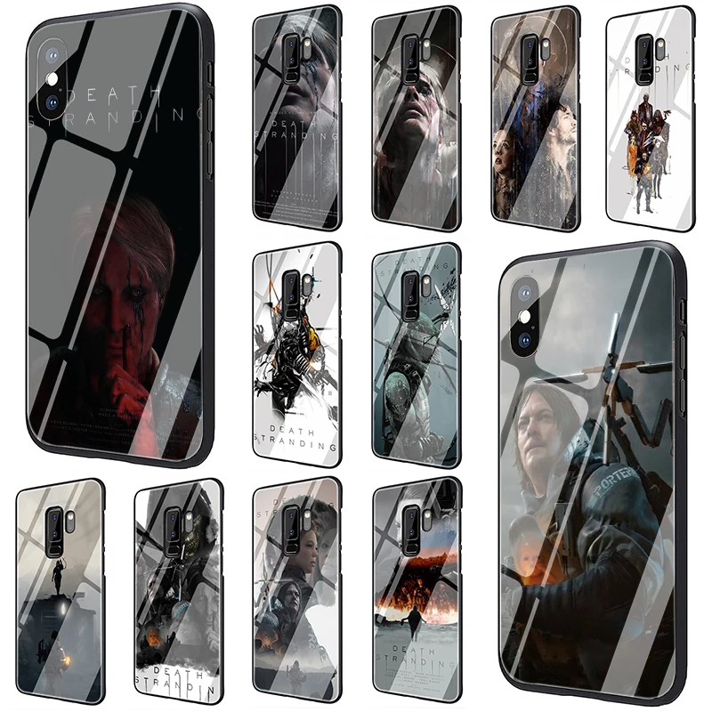 EWAU Death Stranding закаленное Стекло чехол для samsung S7 S8 S9 S10 Note 8, 9, 10, плюс A10 20 30 40 50 60 70