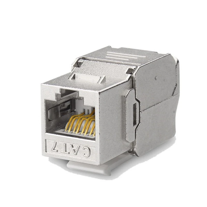 RJ45 Keystone Cat7 Cat6A Shielded FTP Zinc Alloy Module 10GB Network