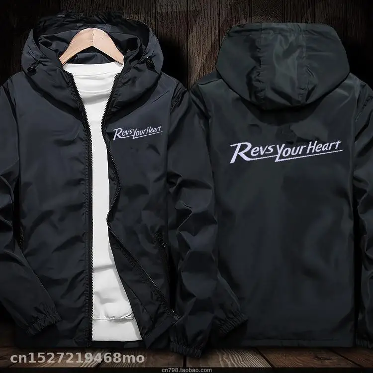 

Motorcycle Jacket Windproof for Revs your Heart Jacket Mobike Riding Hooded Suit Windbreaker Racing Suit