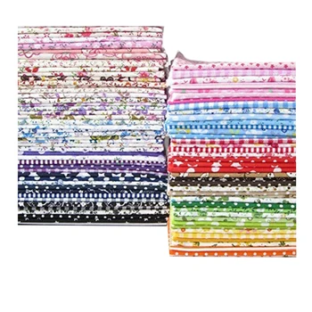 

84Pcs Cotton Craft Fabric Bundle Squares Patchwork Lint DIY Sewing Scrapbooking Quilting Artcraft 25cmx25cm