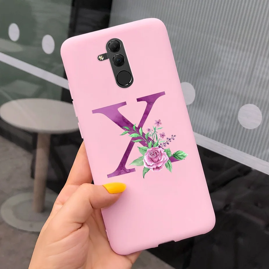 Cute Silicone Letter Phone Case - Soft Protective Cover
